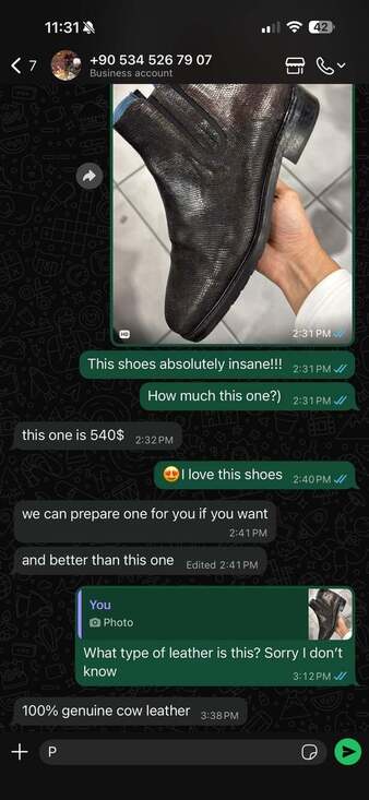 Handmade Luxury Turkish Chelsea Boots – Genuine Cow Leather – US Size 11 main image 14